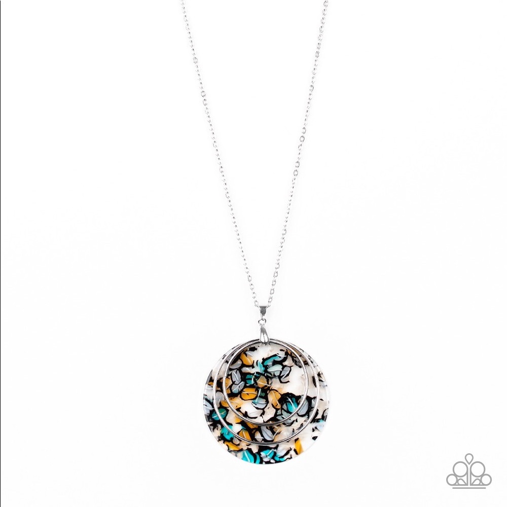 Metro Mosaic-blue-blue/multi necklace set - Picture 4 of 6